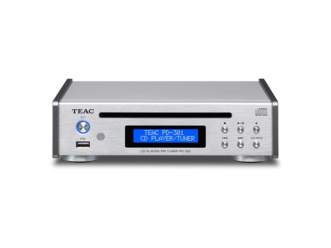 TEAC、ワイドFMやUSBメモリー再生に対応したCDプレーヤー「PD