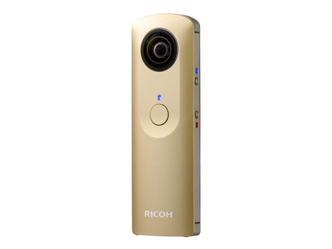 リコー、全天球デジカメ「RICOH THETA m15」に限定ゴールドモデル - 価格.com