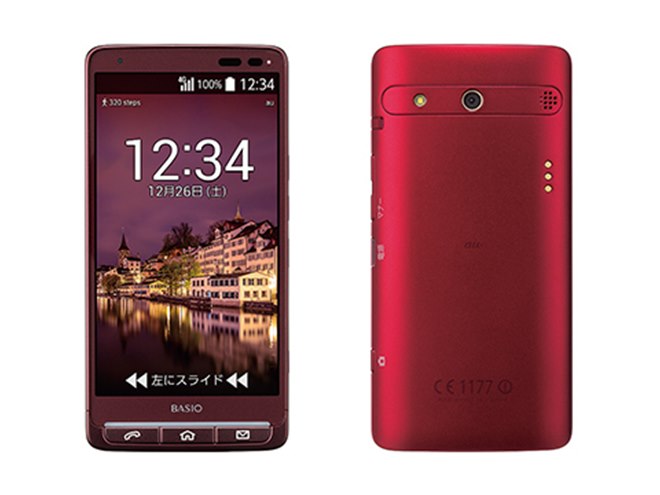 京セラ、シニア向けスマホ「BASIO」に新色レッド追加 - 価格.com