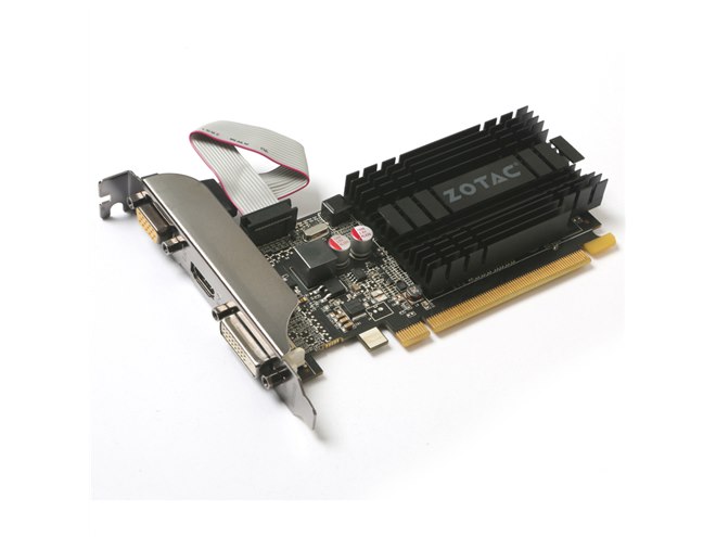 ZOTAC、GeForce GT 710搭載でファンレス対応のビデオカード2モデル
