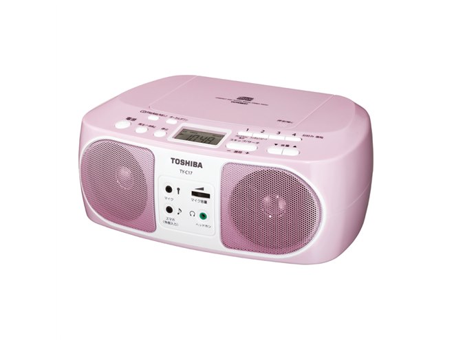 東芝、ボーカルダウン機能でカラオケを楽しめるCDラジオ「TY-C17