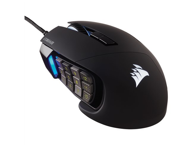 Corsair、ゲーミングマウス「CORSAIR Gaming SCIMITAR RGB」ブラック