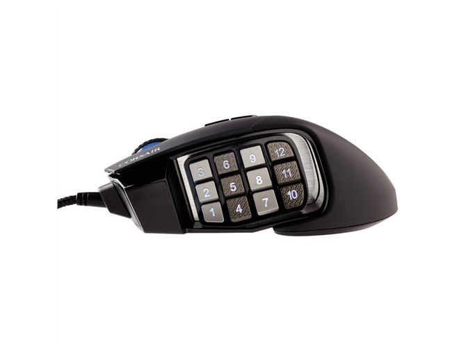 Corsair、ゲーミングマウス「CORSAIR Gaming SCIMITAR RGB」ブラック