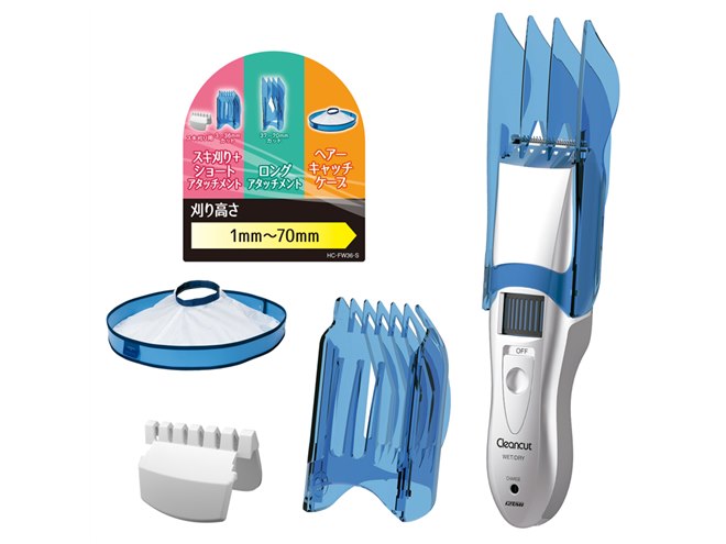 IZUMI、片手で刈高さを調節できるラバーダイアル搭載ヘアー