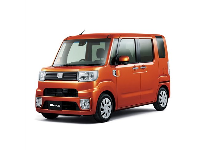 sale 1円～ 日本製 専用設計 ダイハツ ウェイク WAKE LA700S ウエイク フロアマット ラバーマット ゴム 黒 ブラック 縁 オレンジ ダイハツ ウェイク ＬスペシャルリミテッドＳＡＩＩＩ インパネシフト