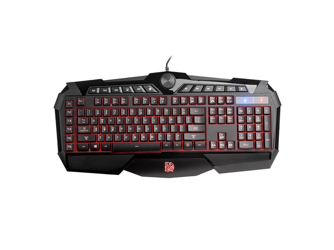 Thermaltake、1680万色で発色するLED搭載のゲーミングキーボード