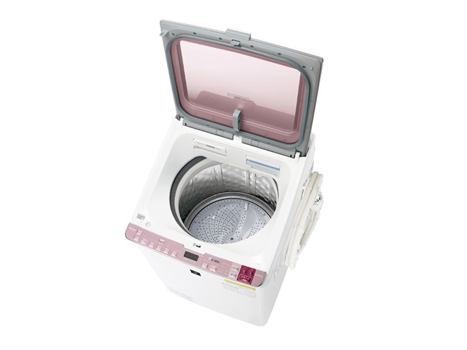 シャープ、洗濯物の出し入れがしやすいプラズマクラスター洗濯乾燥機