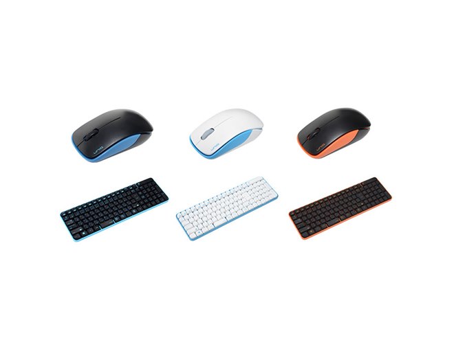 ユニーク、ワイヤレスマウスと排水キーボードの静音モデルセット