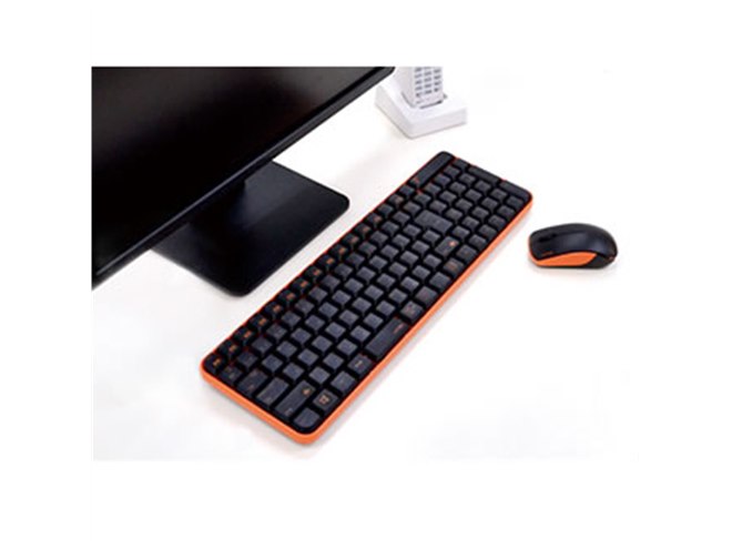 ユニーク、ワイヤレスマウスと排水キーボードの静音モデルセット