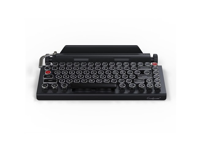 レア！QWERKYTOYS キーボード ブラックカラー QWERKYTOYS、タイプライター風のBluetoothキーボード「QWERKYWRITER