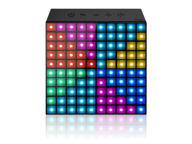 Divoom、音楽にあわせてLEDが光るBluetoothスピーカー「AURABOX