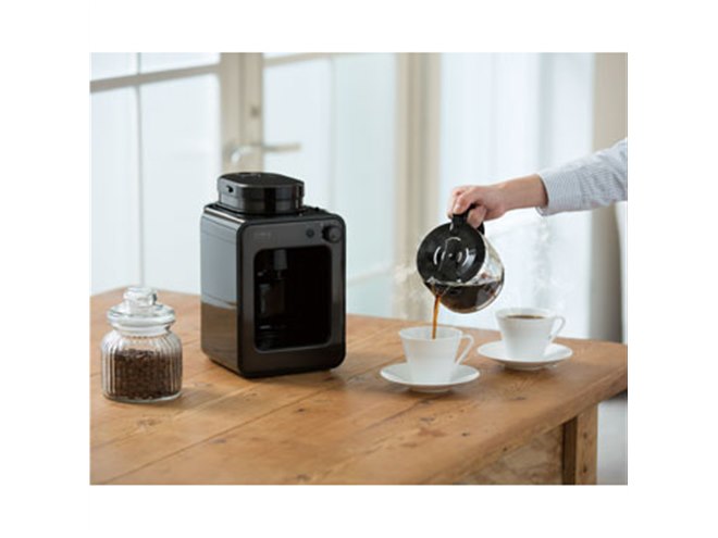 (3■4C)訳 シロカ コーヒーメーカー 蒸らし付 SC-A121/▲HE siroca 全自動コーヒーメーカー SC-A121 タングステンブラック[ガラスサーバー⁄ミル内蔵⁄ドリップ方式⁄保温⁄蒸らし]