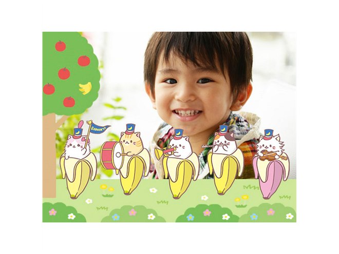 バナナにひそむ不思議なにゃんこ「ばなにゃ」デザインのコンデジ