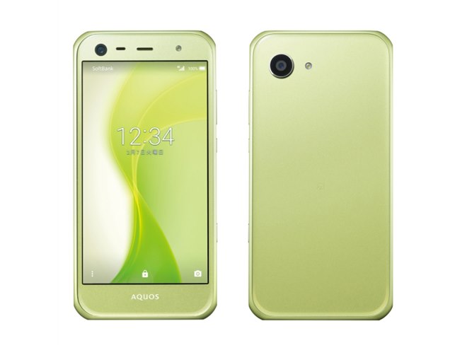 AQUOS スマートフォン本体 ミントグリーン ソフトバンク、2100万画素カメラ搭載の4.7型スマホ「AQUOS Xx3 mini