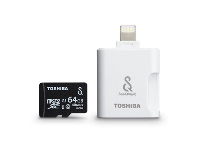 東芝、Lightning対応リーダーを同梱したSeeQVault対応microSD - 価格.com