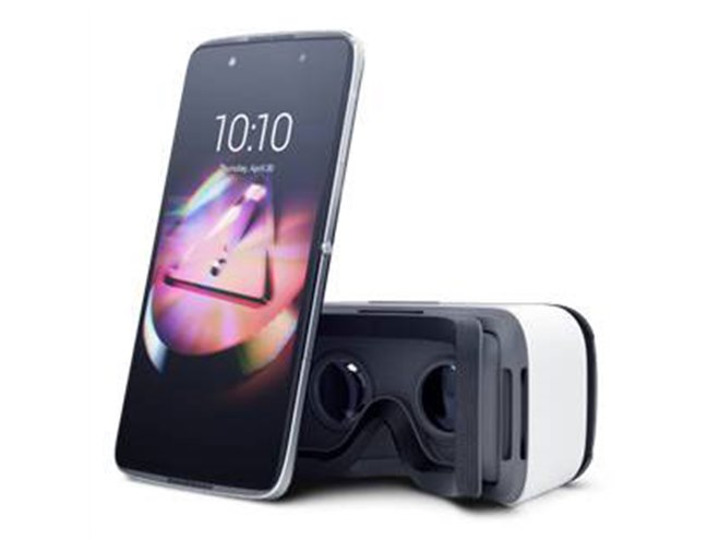 新品 Alcatel  IDOL4 ゴールド SIMフリー携帯 VRゴーグル付属 Alcatel、VRゴーグル付きSIMフリースマホ「IDOL4」を11/22発売