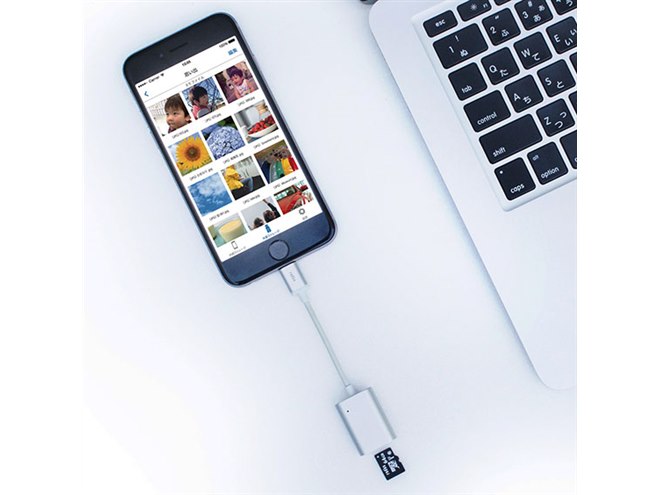 ラディウス、Lightning対応のmicroSDカードリーダー - 価格.com