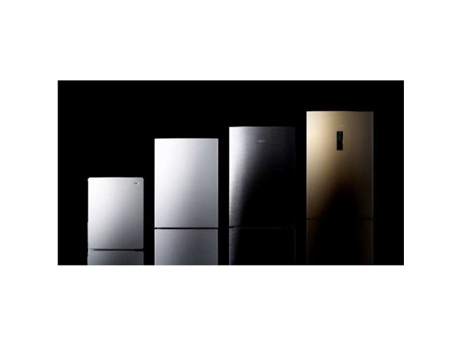 ハイアール、小分け収納できる「区っ切り棚冷凍室」搭載のデザイン