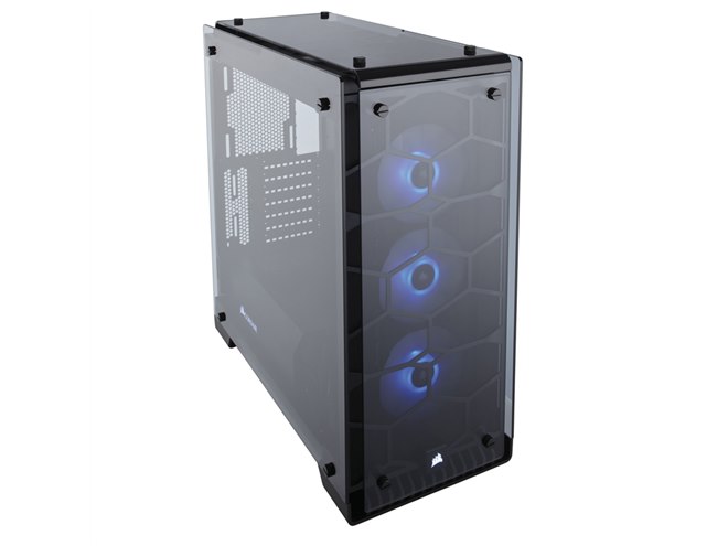 Corsair、4面強化ガラスパネルを採用したエアフロー効率重視のPCケース