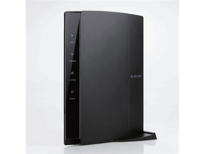 ELECOM 無線LANルーター 2ポート 黒 エレコム、トレンドマイクロのセキュリティ技術を搭載した無線