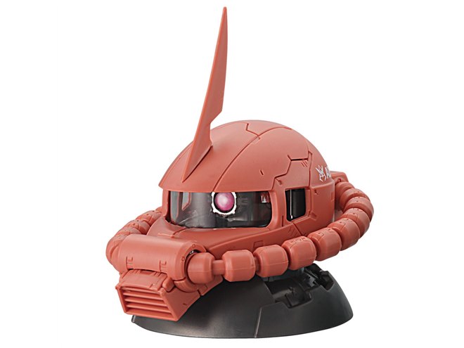 ザクヘッド　ガンダムヘッド　ドムヘッド　１０個セット　ガシャポン　バンダイ 機動戦士ガンダムの「ザク」ヘッドがカプセルなしの“ガシャポン”で登場