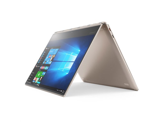 レノボ、13.9型の狭額縁液晶採用で厚さ14.3mmの薄型ノート「YOGA 910
