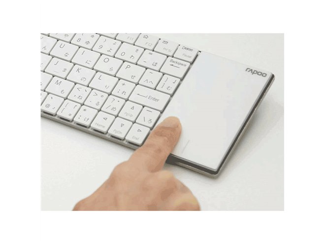 ユニーク、左右クリック対応のタッチパッド付き薄型ワイヤレス