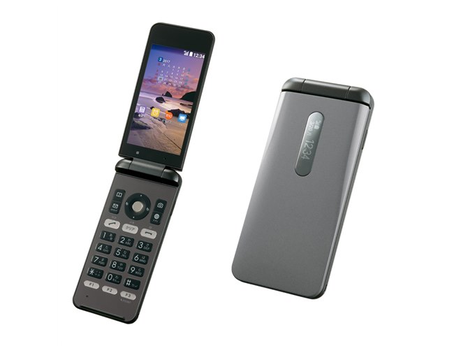 DIGNO 折りたたみ式 ブラック UQ mobile、VoLTE対応の折りたたみ防水ケータイ「DIGNO Phone