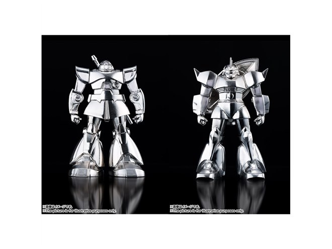 バンダイ、合金100％「超合金の塊」にガンダムの「ドム