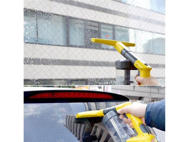 霧吹きスプレー付き、水が吸える充電式ハンディクリーナー「スイト
