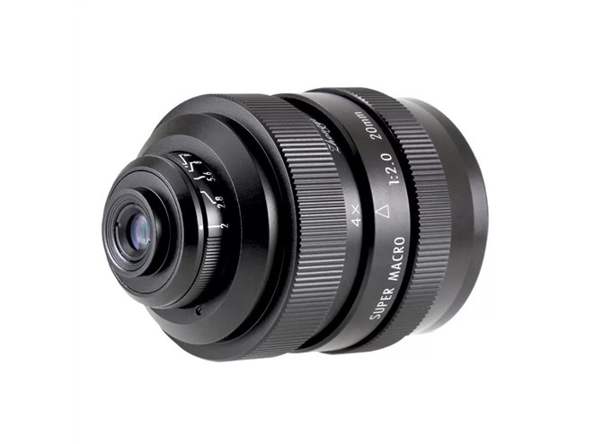 SUPER MACRO 20mm F2.0 単焦点レンズ 中一光学、最大4.5倍マクロレンズ「FREEWALKER 20mm F2 SUPER MACRO