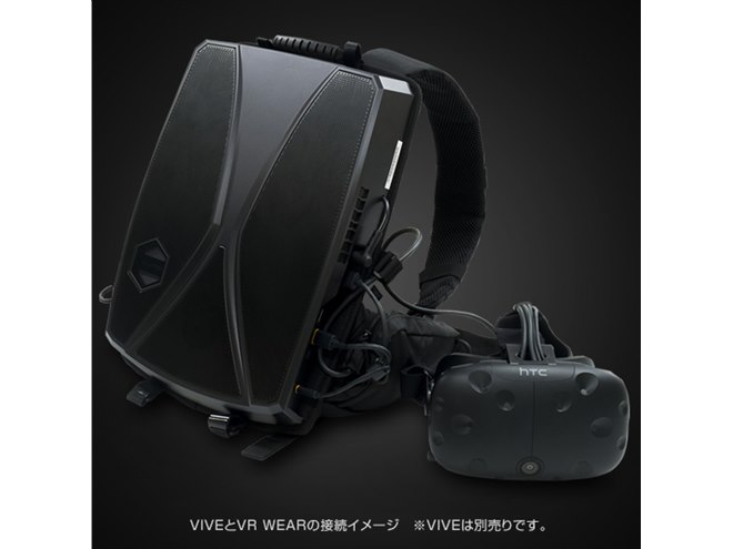 本体背負ってVR体験、バックパック型PC「GALLERIA VR WEAR」発売
