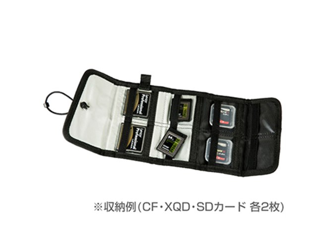 ニコン、XQD/CF/SDカードを計8枚収納できるコンパクトカードケース