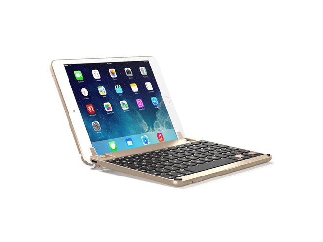 BRYDGE 9.7 iPad用Bluetoothアルミニウムキーボードゴールド BRYDGE、MacBookのような質感のケース一体型Bluetoothキーボード