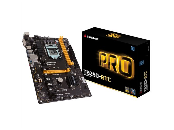 BIOSTAR、グラフィックボード6枚を搭載可能なマザー「TB250-BTC