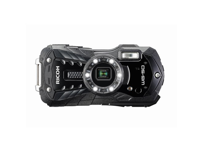 リコー、水深14m防水と1.6m耐衝撃対応のタフコンデジ「RICOH WG-50