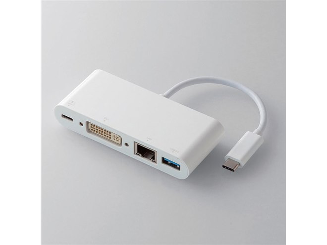エレコム、画面出力に対応したUSB Type-C接続のドッキングステーション