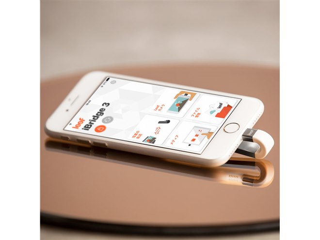 Leef、湾曲デザインのUSBメモリー「iBRIDGE3」の新色シルバーホワイト