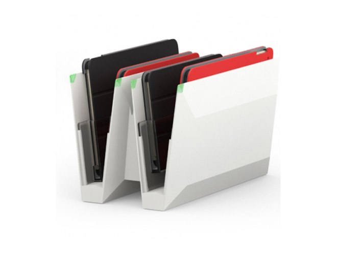 iPad 充電器と箱 ×4 シスラボ、最大4台の同時充電に対応したiPad用ワイヤレス充電