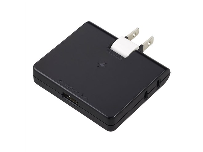 〔5個セット〕 YAZAWA 雷ガード付両挿しUSBタップ 2個口2m ホワイト H1K4022UWHX5