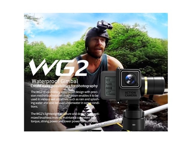 GoPro -  FEIYUTECH Wearable Gimbal ジンバル 1点 FeiyuTechから防水ウェアラブルジンバル「WG2」が登場 – DRONE