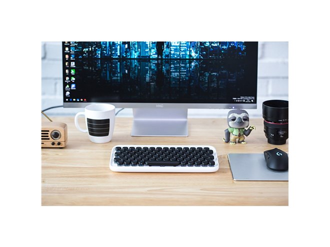 タイプライターのようなBluetoothメカニカルキーボード「Lofree」発売