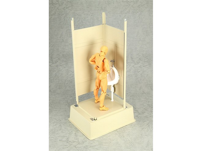 仮設トイレ」を1/12スケールで忠実に再現、可動フィギュアにピッタリ