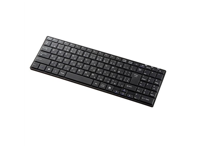 サンワ、テンキー付きでコンパクトな充電式ワイヤレスキーボード