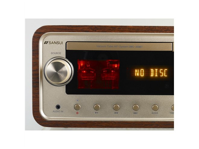 SANSUI、真空管ハイブリッドアンプ搭載のレトロ調コンポ「SMC-300BT」 - 価格.com