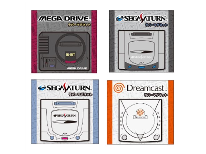メガドライブ」「セガサターン」マグネットなど、セガがオリジナル