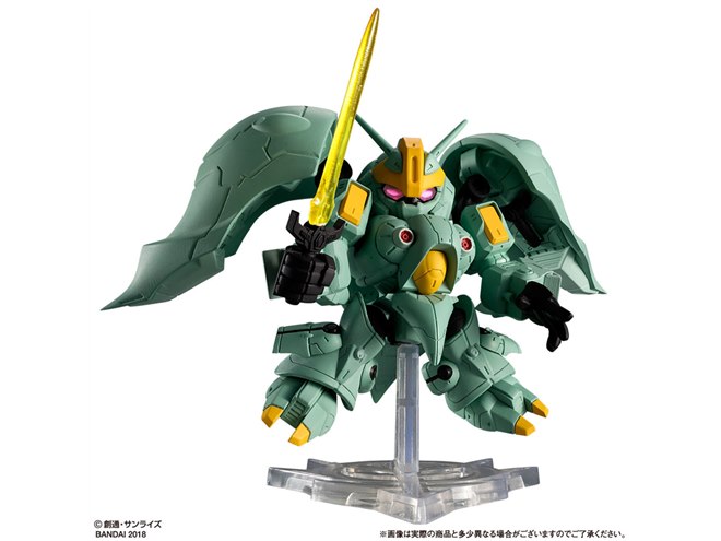 機動戦士ガンダムZZ」クィン・マンサ、全高80mmのガシャポン戦士