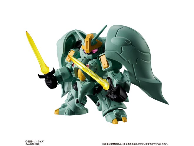 機動戦士ガンダムZZ」クィン・マンサ、全高80mmのガシャポン戦士Fに