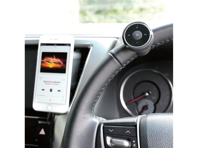 エレコム、ハンドルに取り付ける車載用Bluetoothリモコン - 価格.com