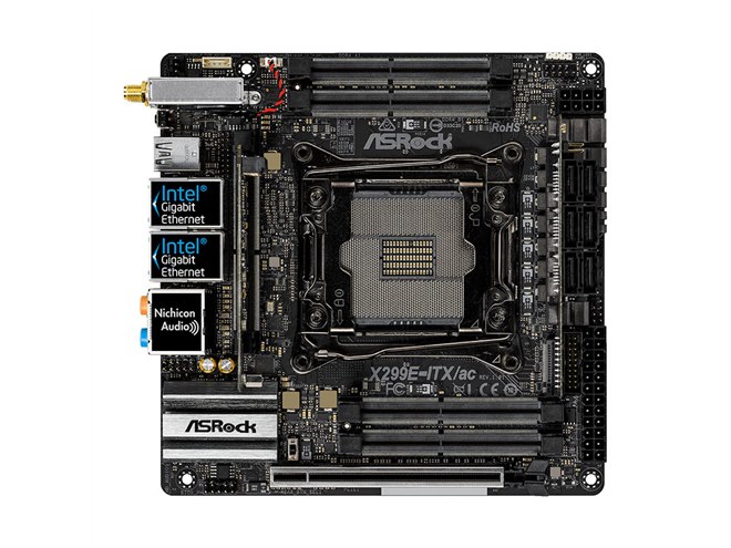 ASRock、Mini ITXでIntel X299を搭載したハイエンドマザー「X299E-ITX
